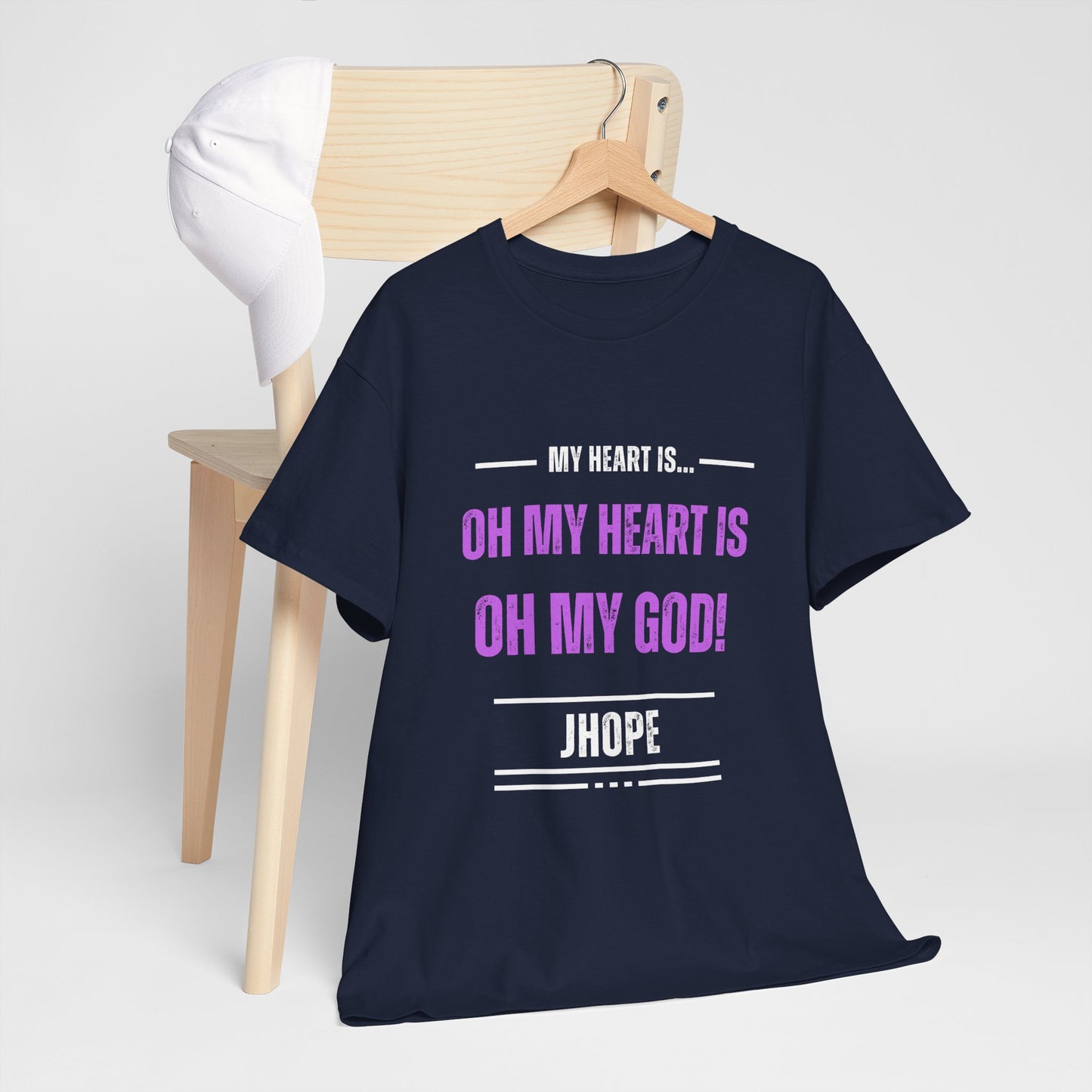 Graphic Tee — "Oh My Heart Is Oh My God!" J-Hope Fan Shirt