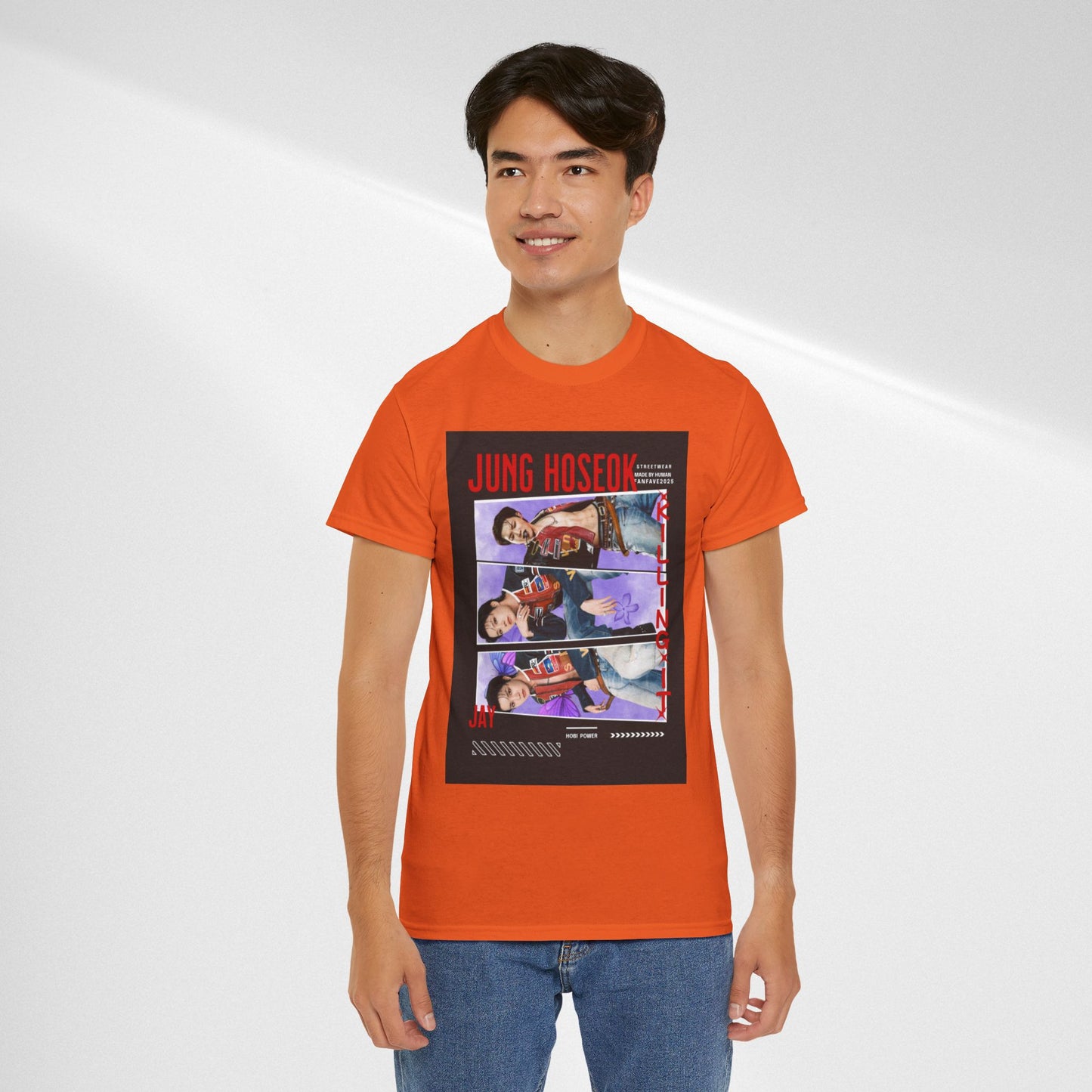 Jung Hoseok Photo Collage Tee — Retro K-Pop Fan Shirt
