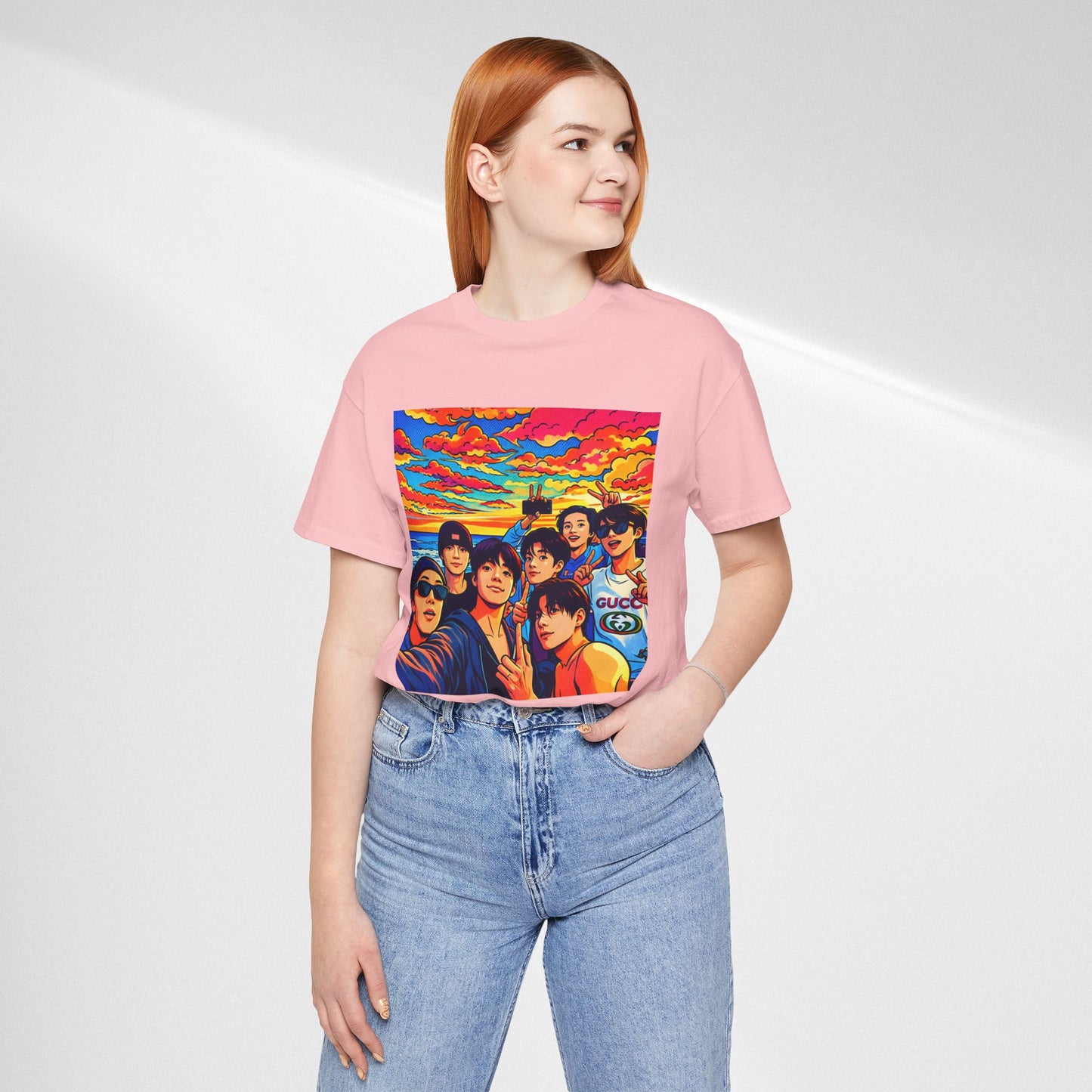 BTS Vibrant Sunset Group Portrait Tee