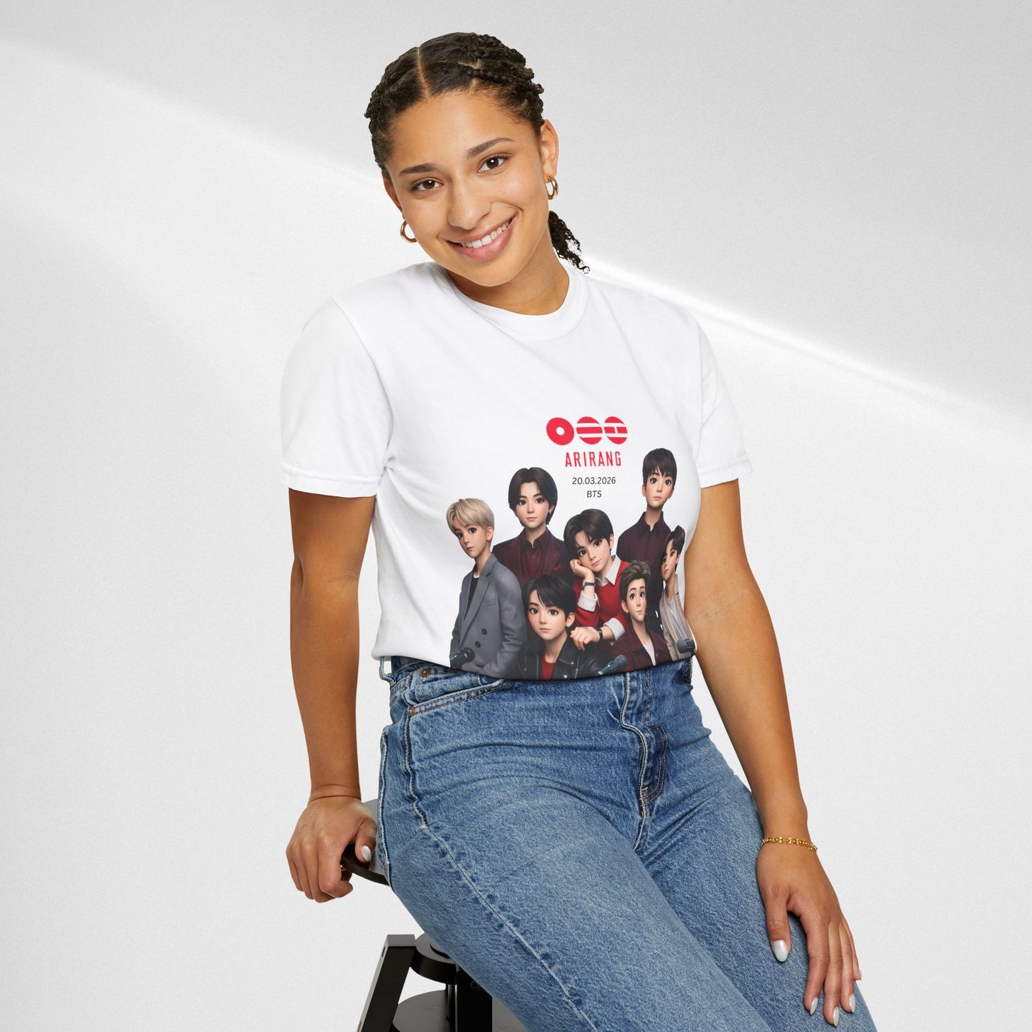 BTS Band Photo T-Shirt — Group Portrait Graphic Tee