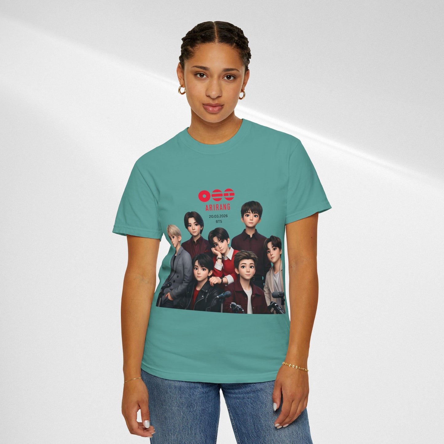 BTS Band Photo T-Shirt — Group Portrait Graphic Tee