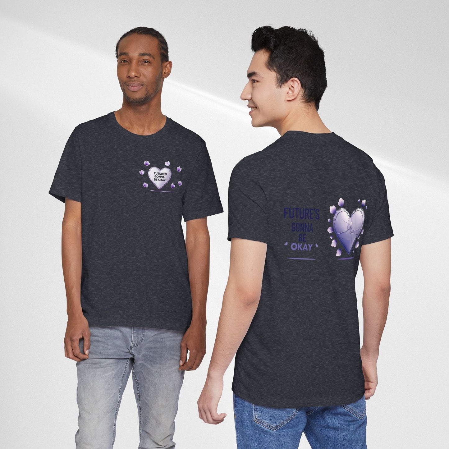 Future's Gonna Be Okay T-Shirt — Purple Heart Positive Graphic Tee