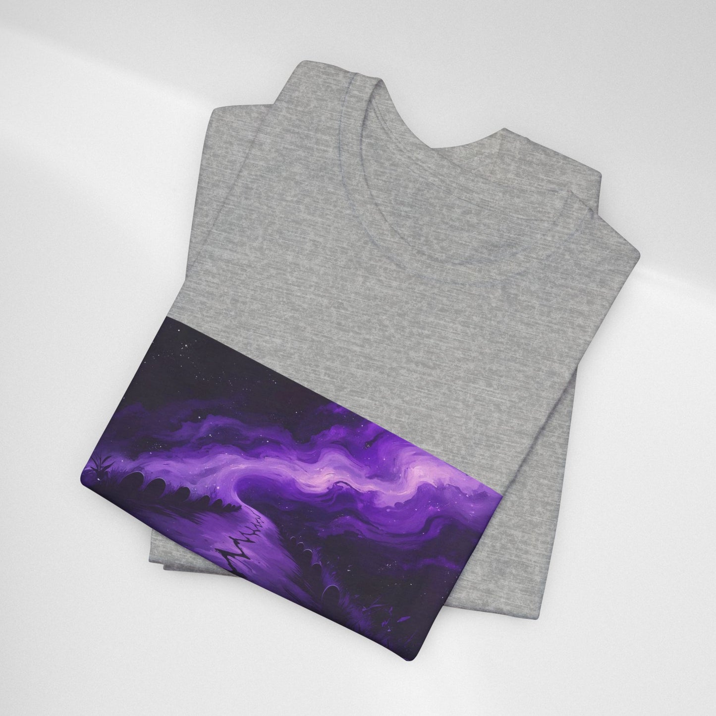 You Never Walk Alone Tee — Purple Night Stairway Graphic T‑Shirt