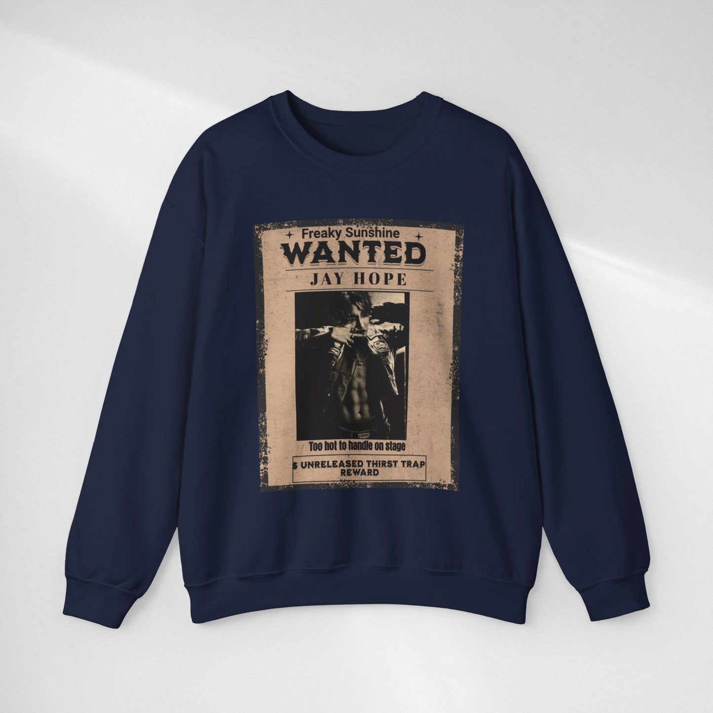 Wanted 'Jay Hope' Vintage Poster Sweatshirt – Retro Western Graphic Crewneck