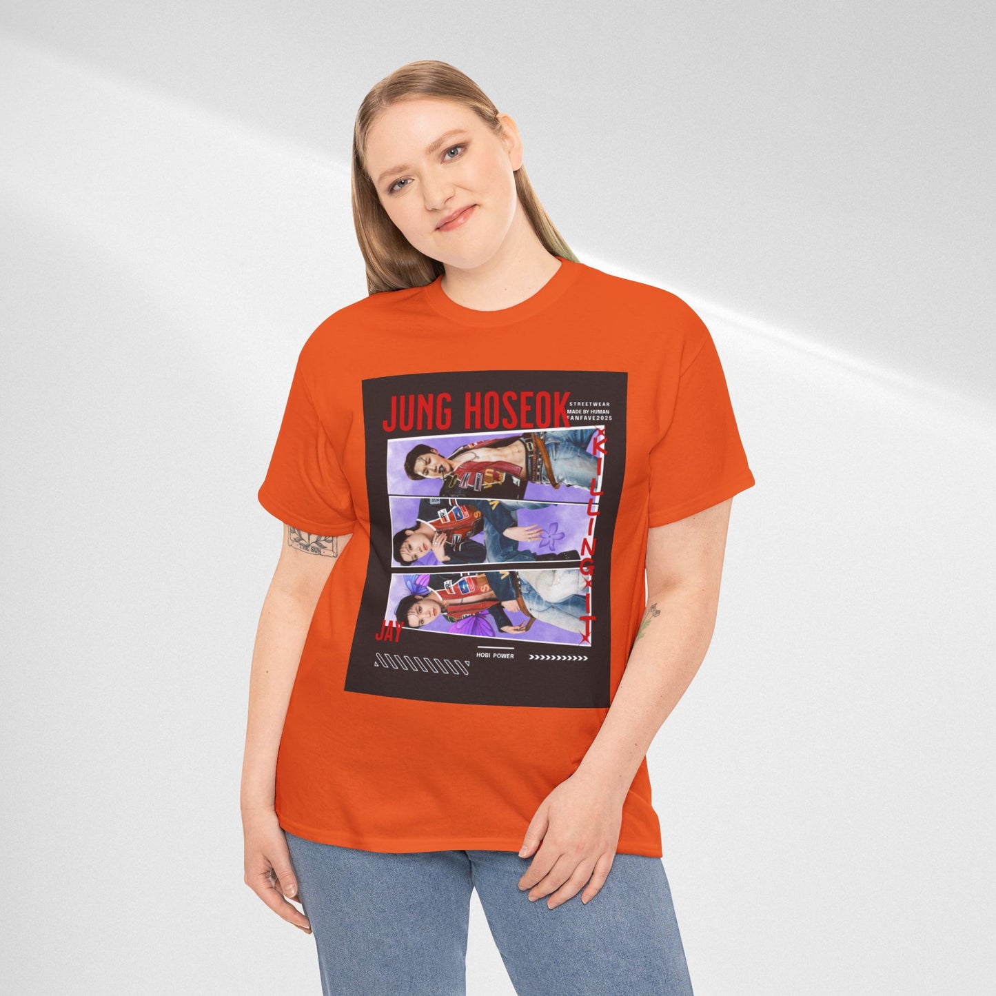 Jung Hoseok Photo Collage Tee — Retro K-Pop Fan Shirt