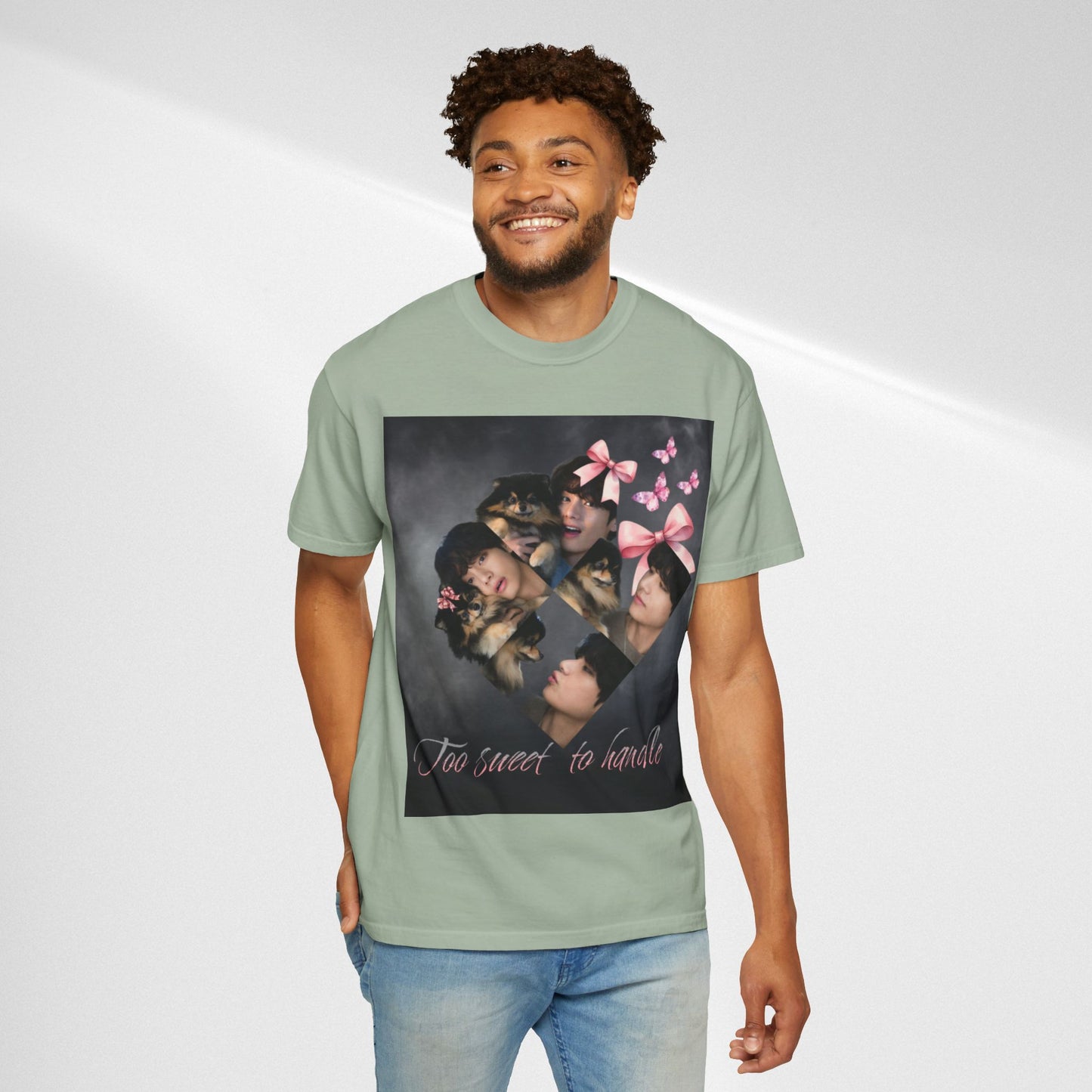 V Too Sweet to Handle T-Shirt — Cute Vintage Photo Collage Tee