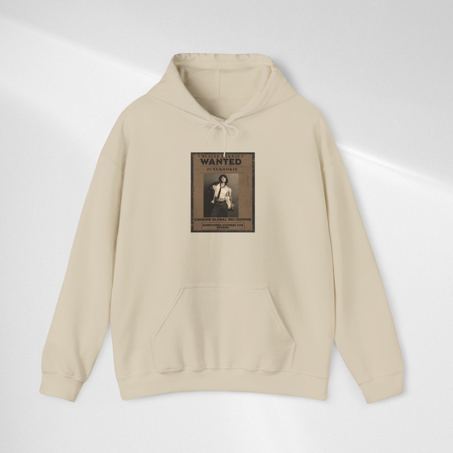 Hoodie — Vintage JK 'WANTED' Poster Graphic Pullover