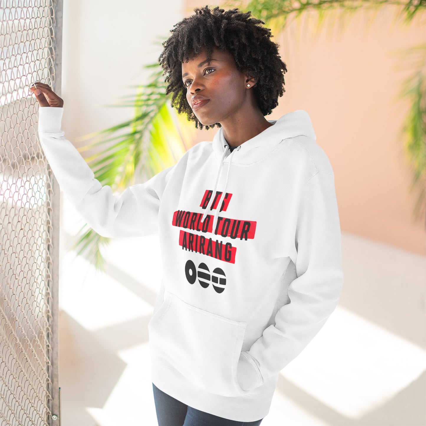 BTS World Tour Hoodie — 'Arirang' Fleece Pullover with Tour Dates