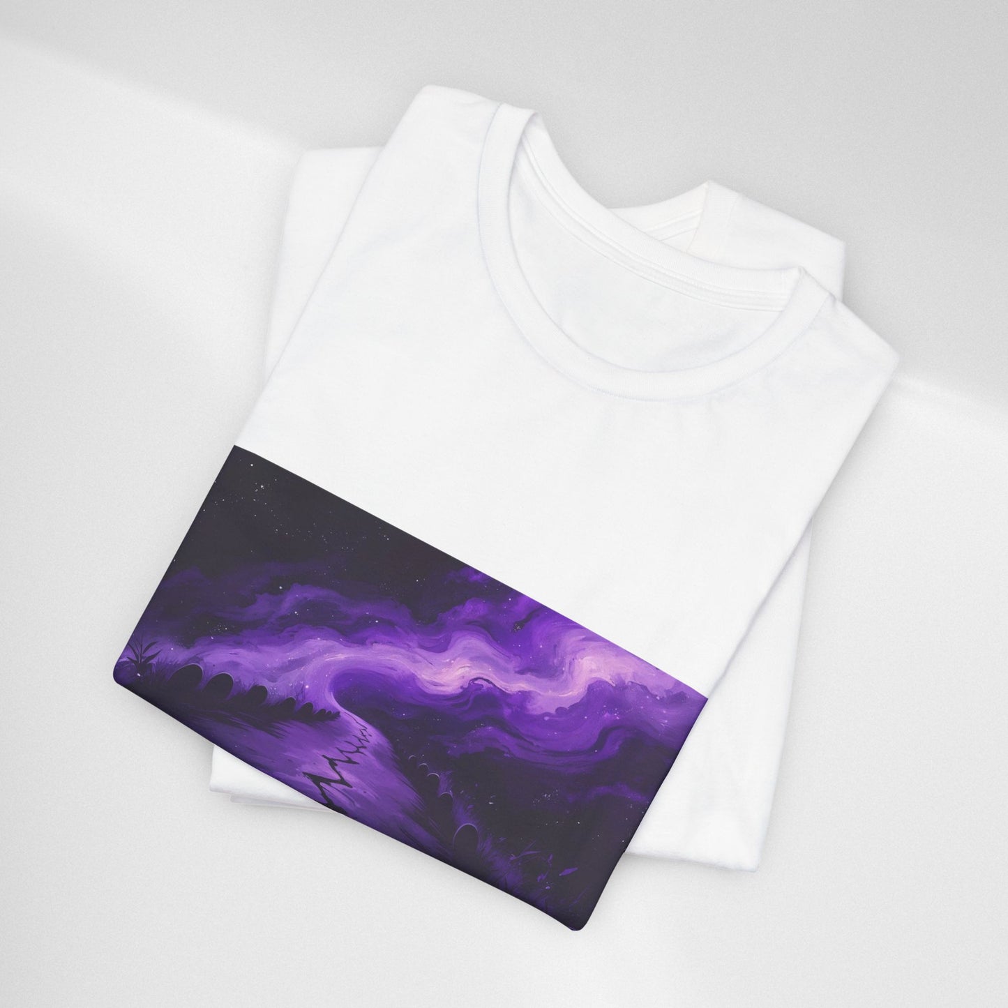 You Never Walk Alone Tee — Purple Night Stairway Graphic T‑Shirt