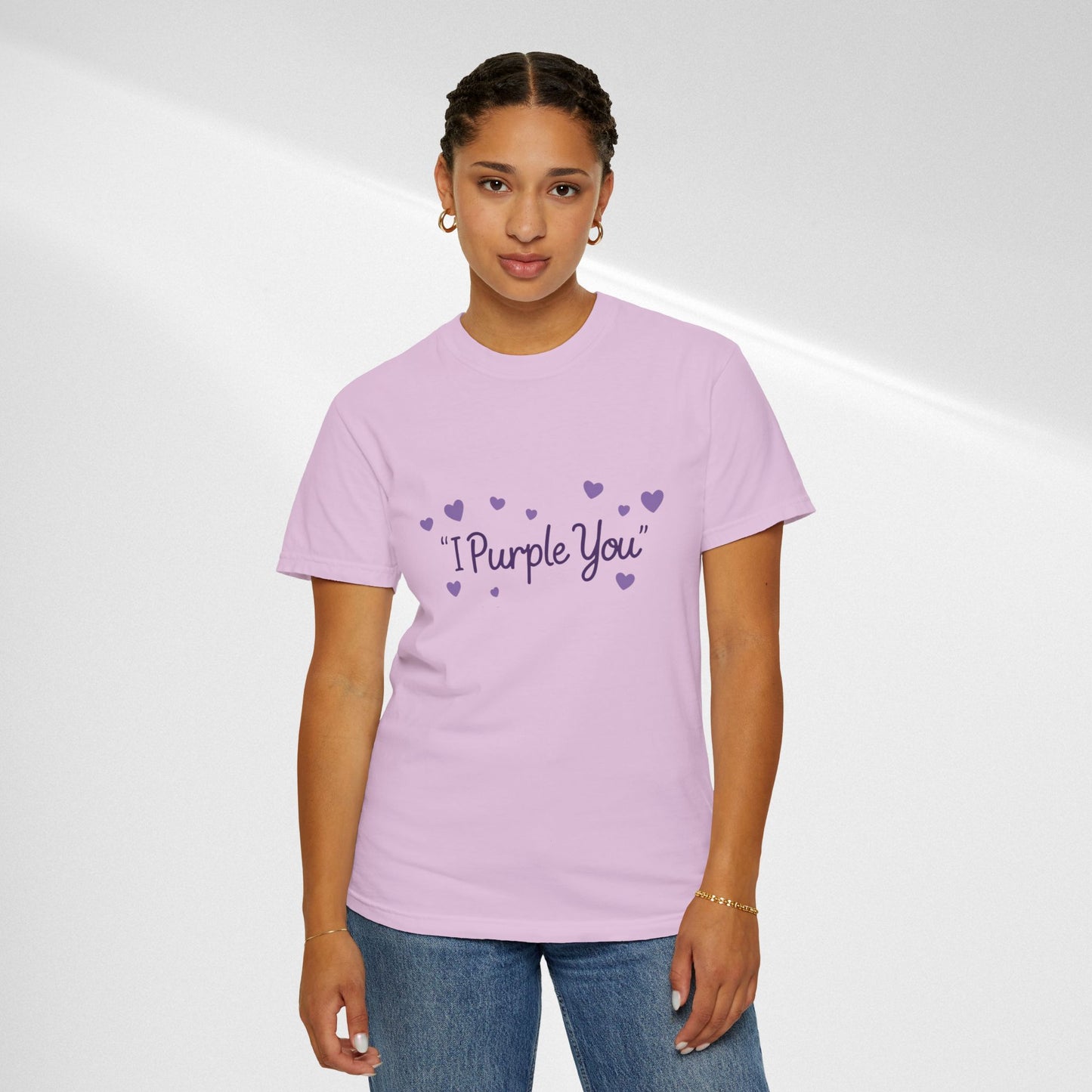 I Purple You T-Shirt — Cute Purple Hearts Valentine Tee