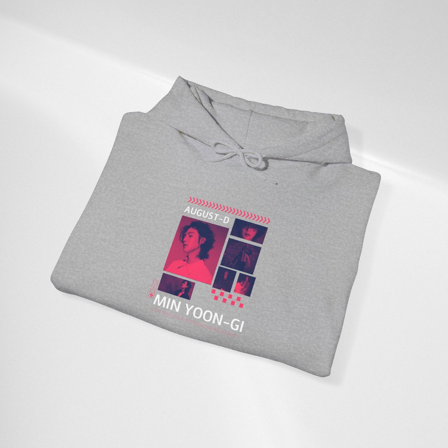 Min Yoon-gi Photo Grid Hoodie — K-Pop Retro Tour Aesthetic
