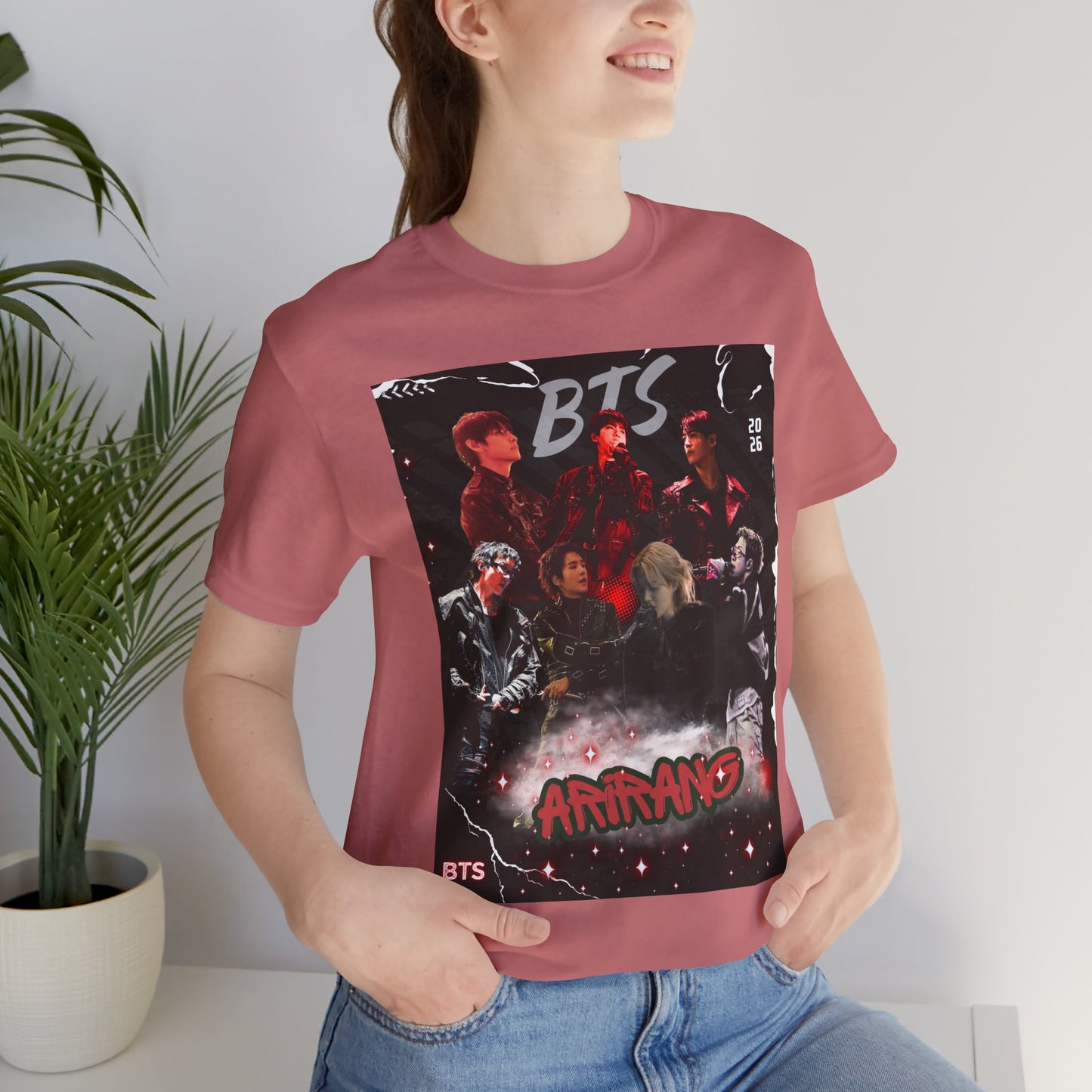 BTS ARIRANG Band Graphic Tee — 'BTS ARMY' Retro Concert Poster Shirt