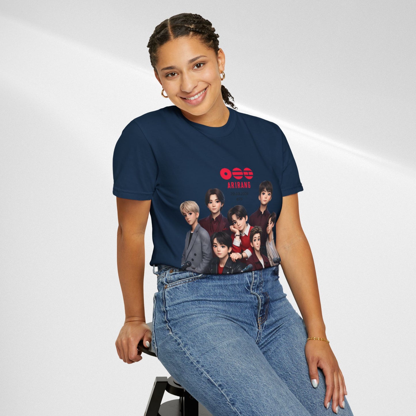 BTS Band Photo T-Shirt — Group Portrait Graphic Tee