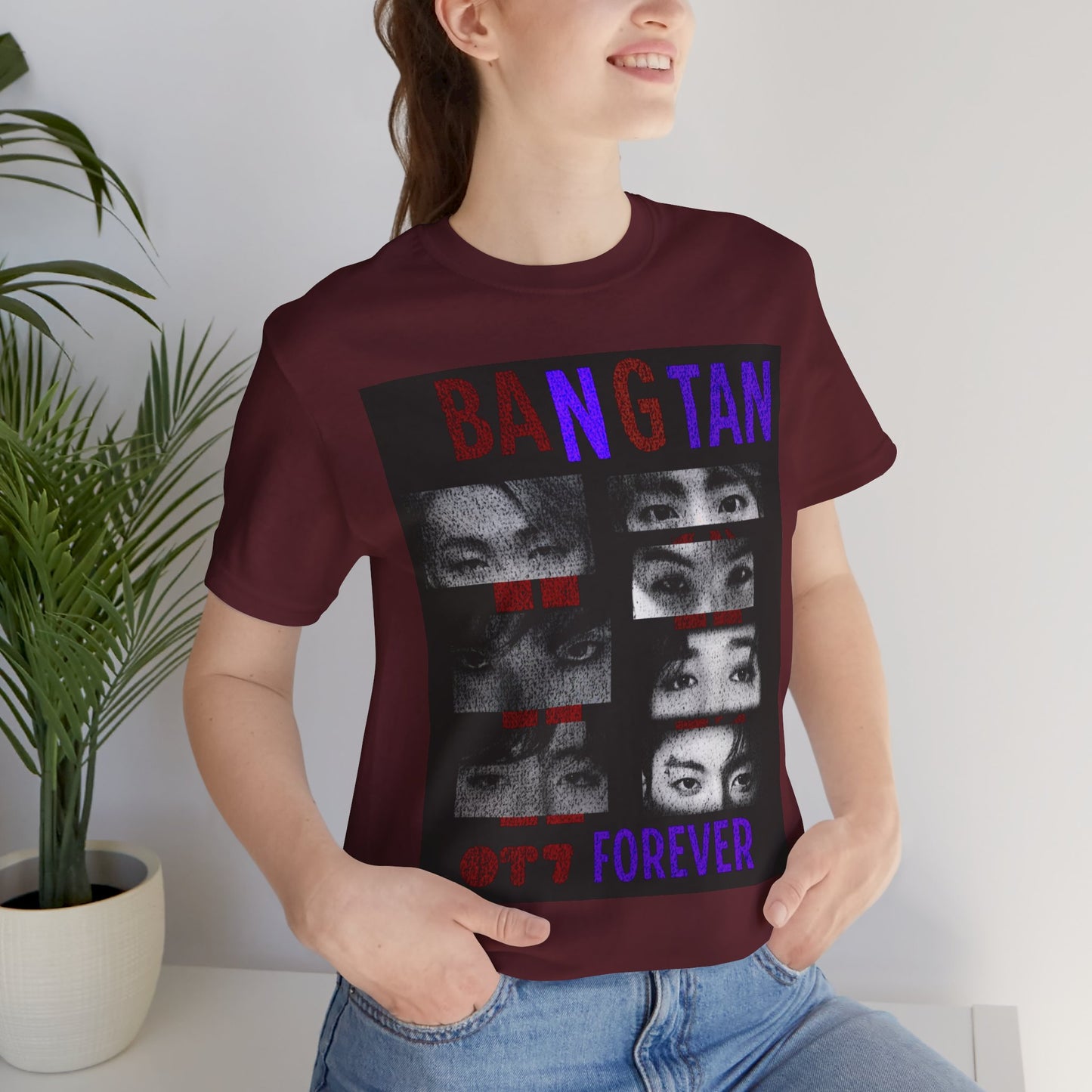 Bangtan Forever BTS Eyes Graphic Tee – K‑Pop Fan Shirt