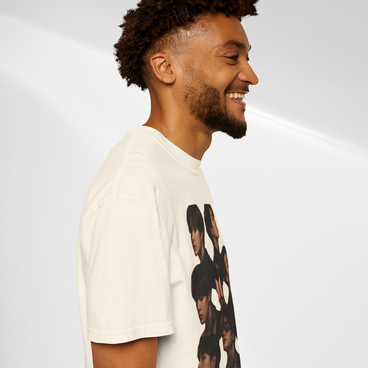 BTS Portrait Collage T-Shirt — Dark Mood Graphic Tee