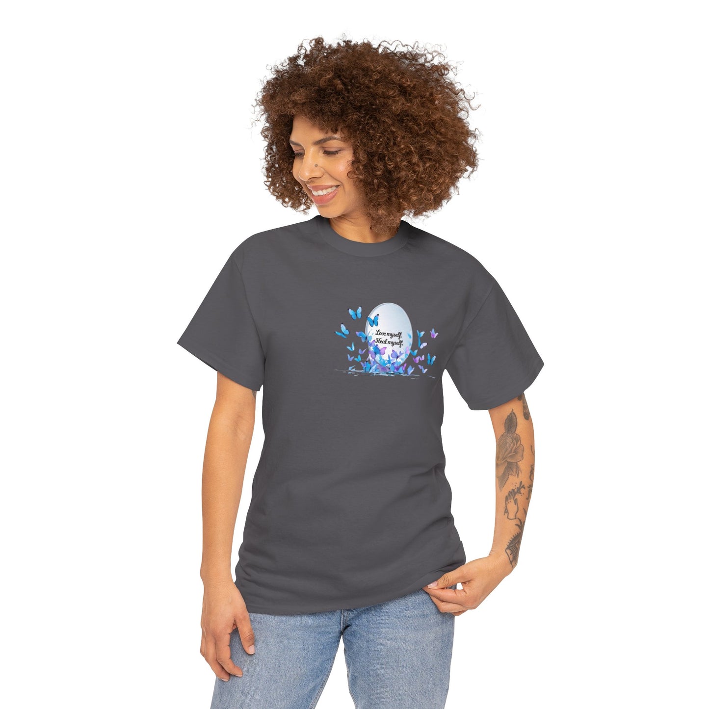 Butterfly Moon T-Shirt — "Strength Through Change" Inspirational Tee