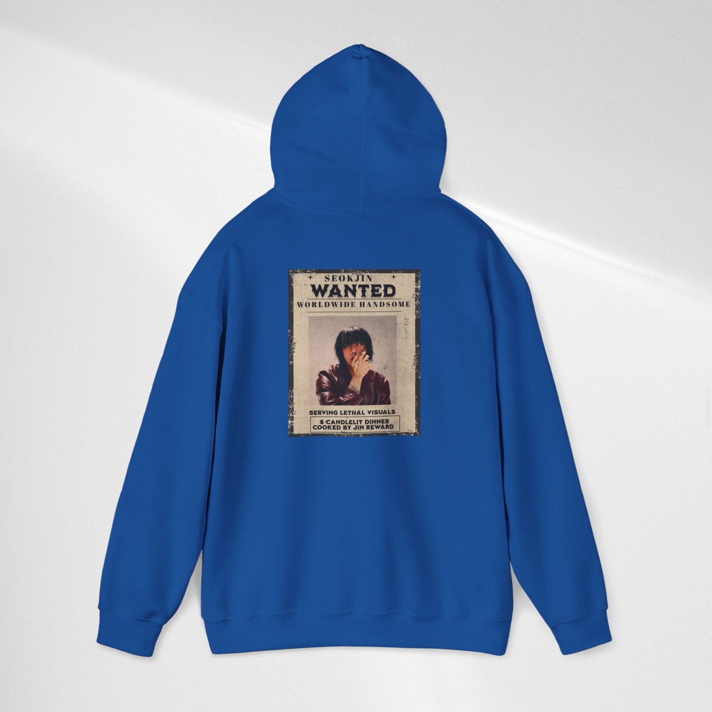 Jin Hoodie — "WANTED" Vintage Photo Poster Graphic Hoodie