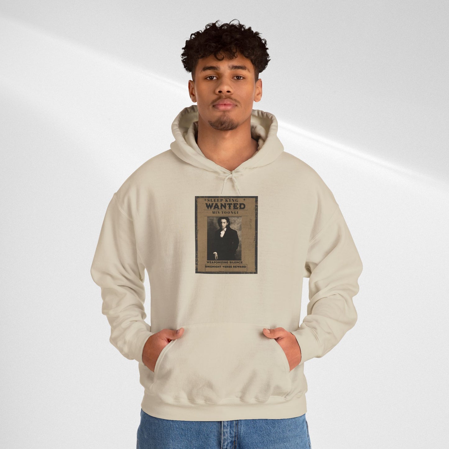 Suga Wanted Poster Hoodie — Vintage 'Wanted' Photo Sweatshirt