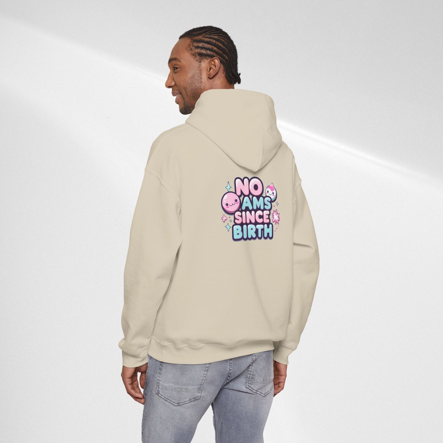 Hoodie — "No Jams Since Birth" Cute Kawaii Graphic Pullover