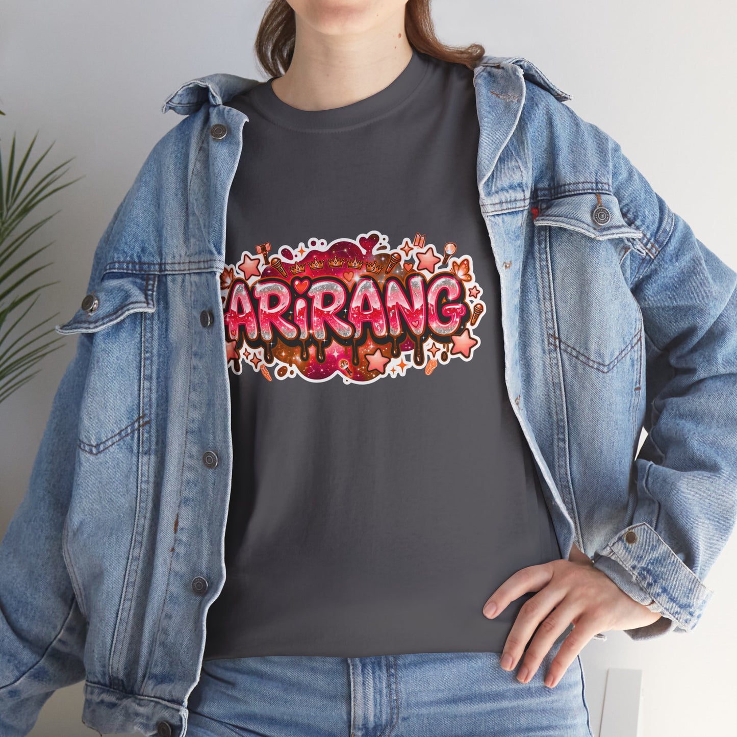 BTS Arirang Floral Graphic Tee - Korean Music Tribute Shirt