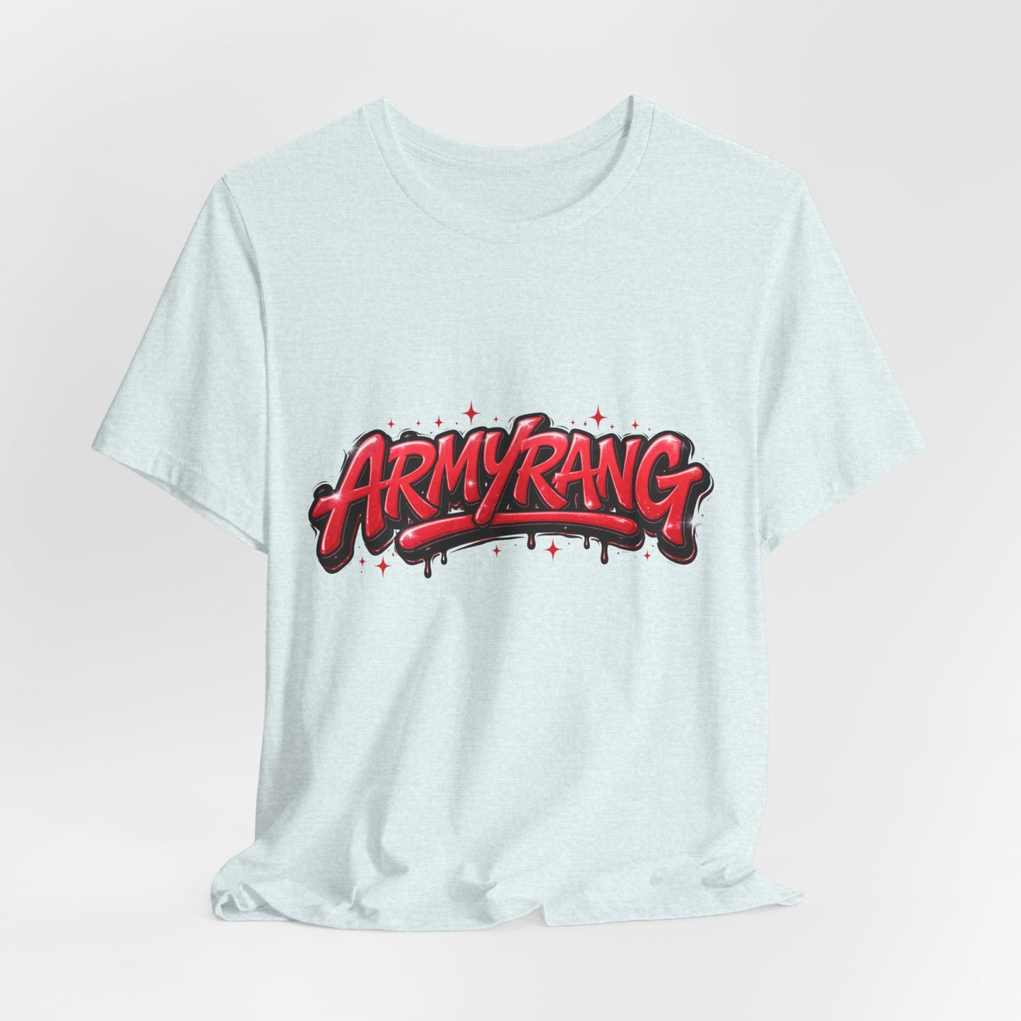 BTS T-Shirt — 'ARMYRANG' Red Graffiti Logo Tee