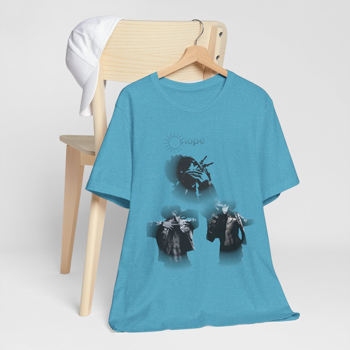 J hope Graphic Tee — Moody Monochrome Portraits
