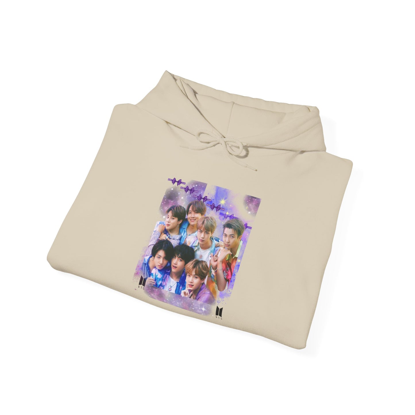 BTS Hoodie — Purple Collage Photo Graphic Hoodie