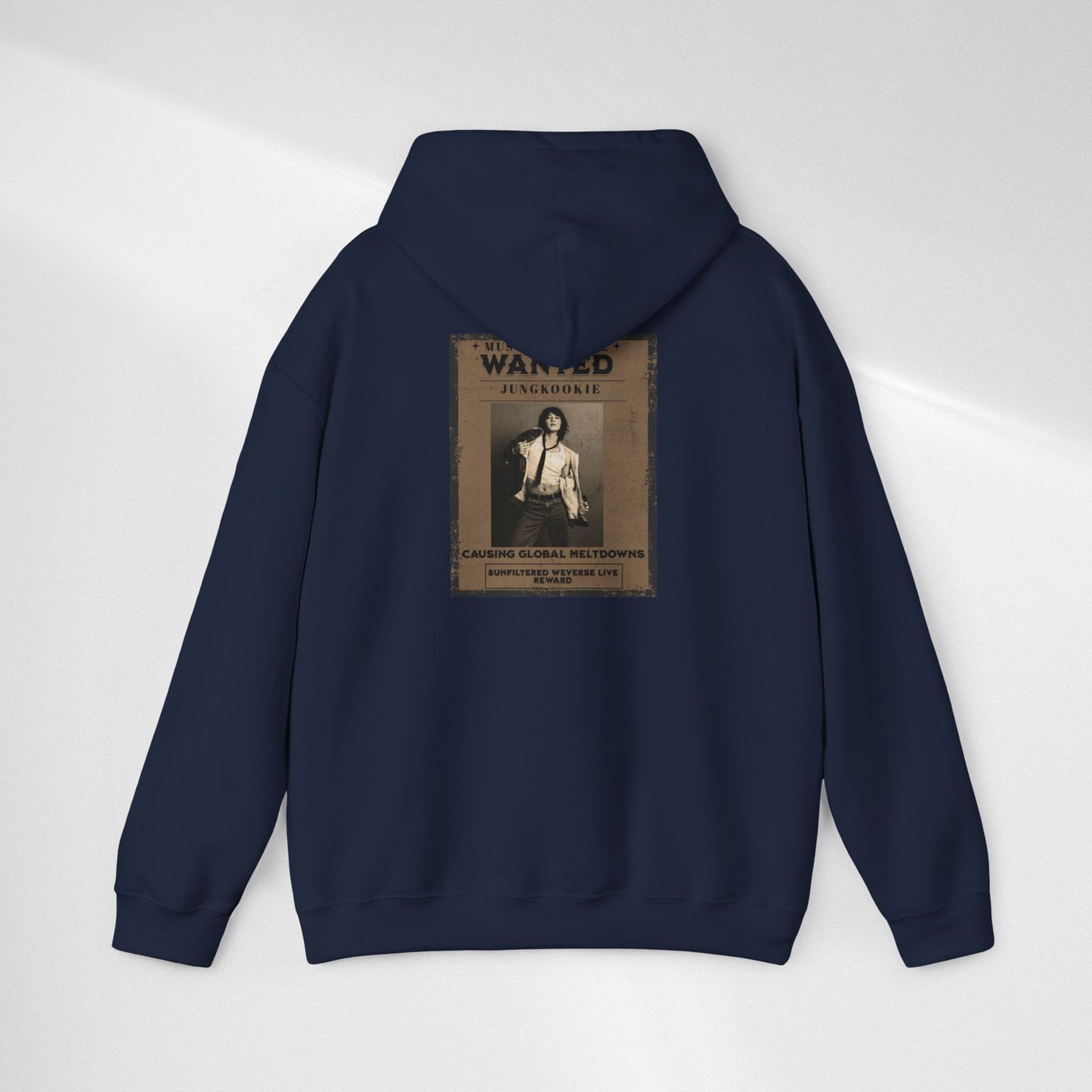 Hoodie — Vintage JK 'WANTED' Poster Graphic Pullover