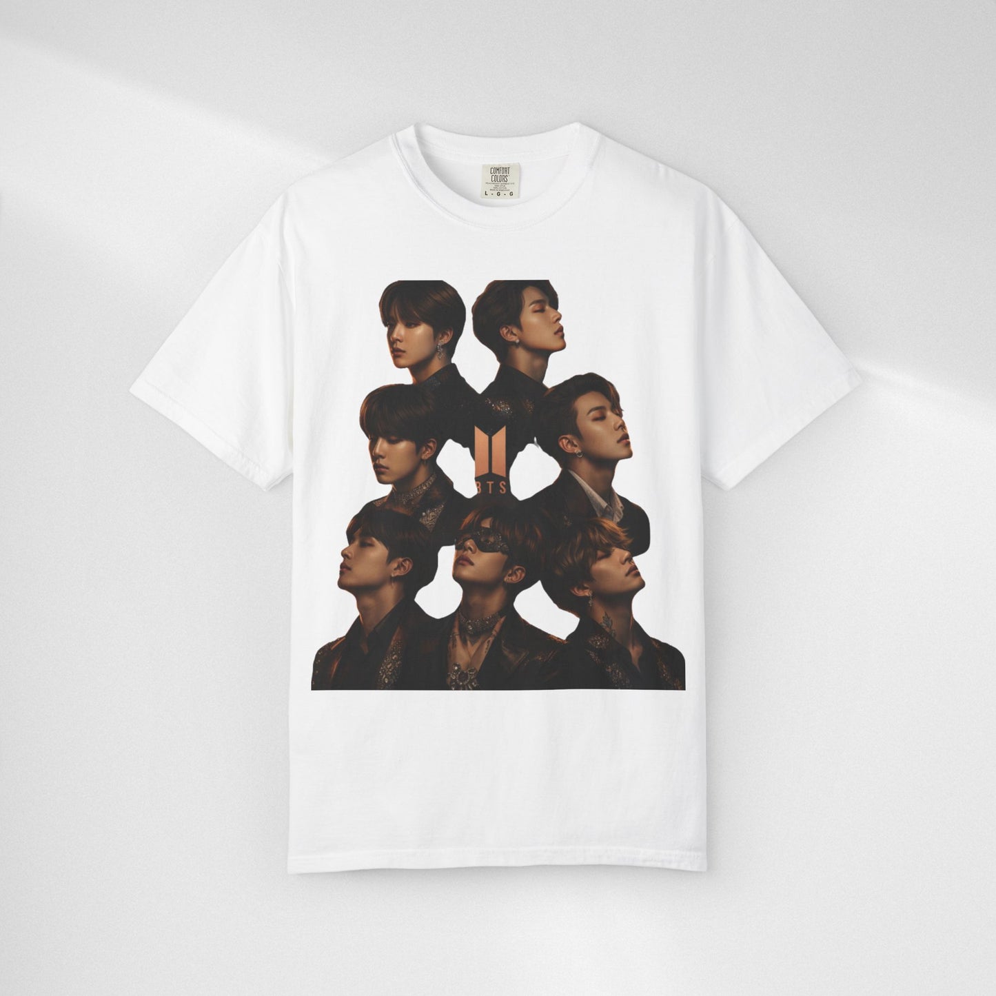 BTS Portrait Collage T-Shirt — Dark Mood Graphic Tee