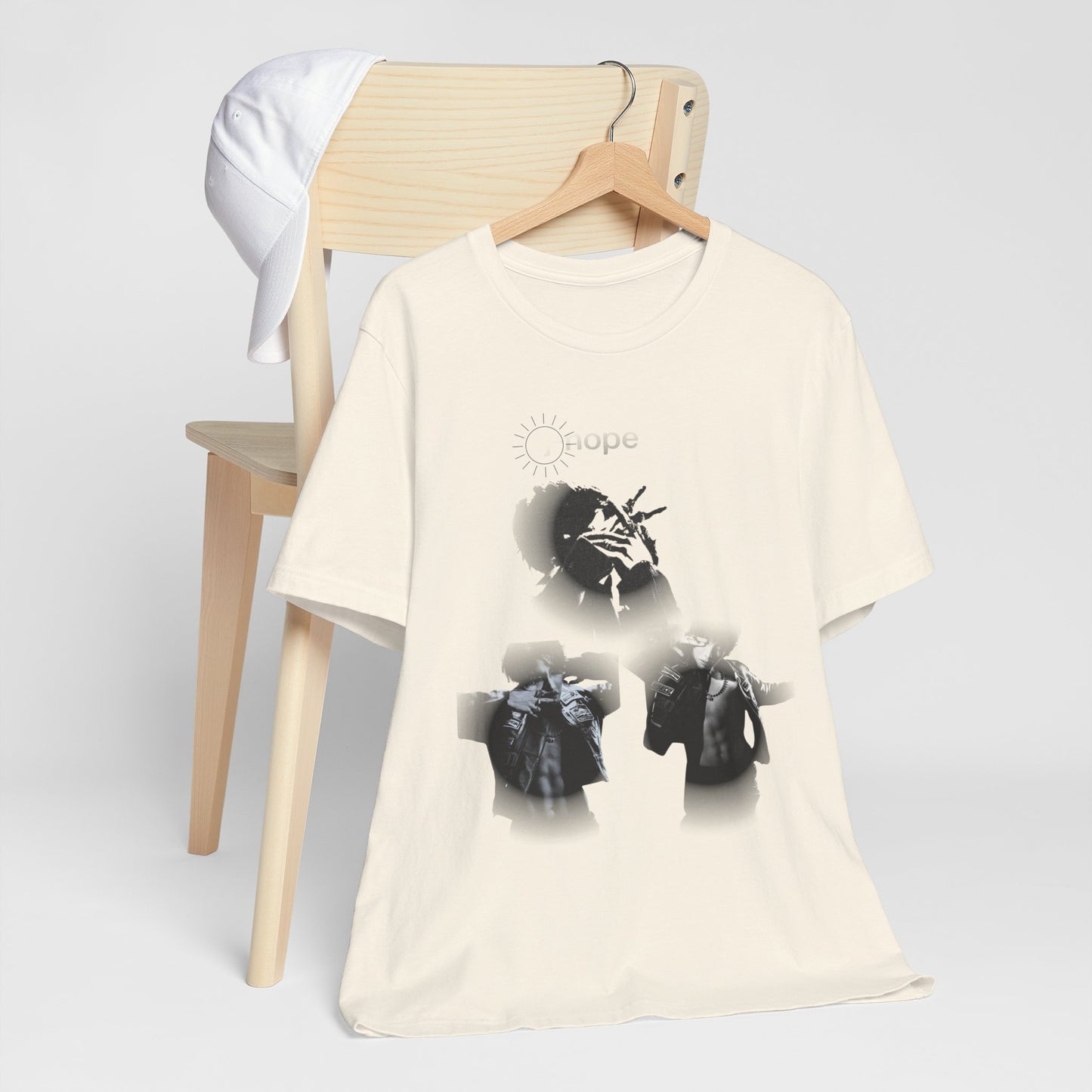 J hope Graphic Tee — Moody Monochrome Portraits