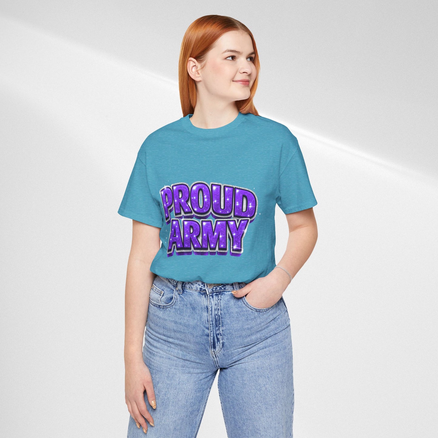 Proud Army T-Shirt — Bold Purple BTS Support Tee