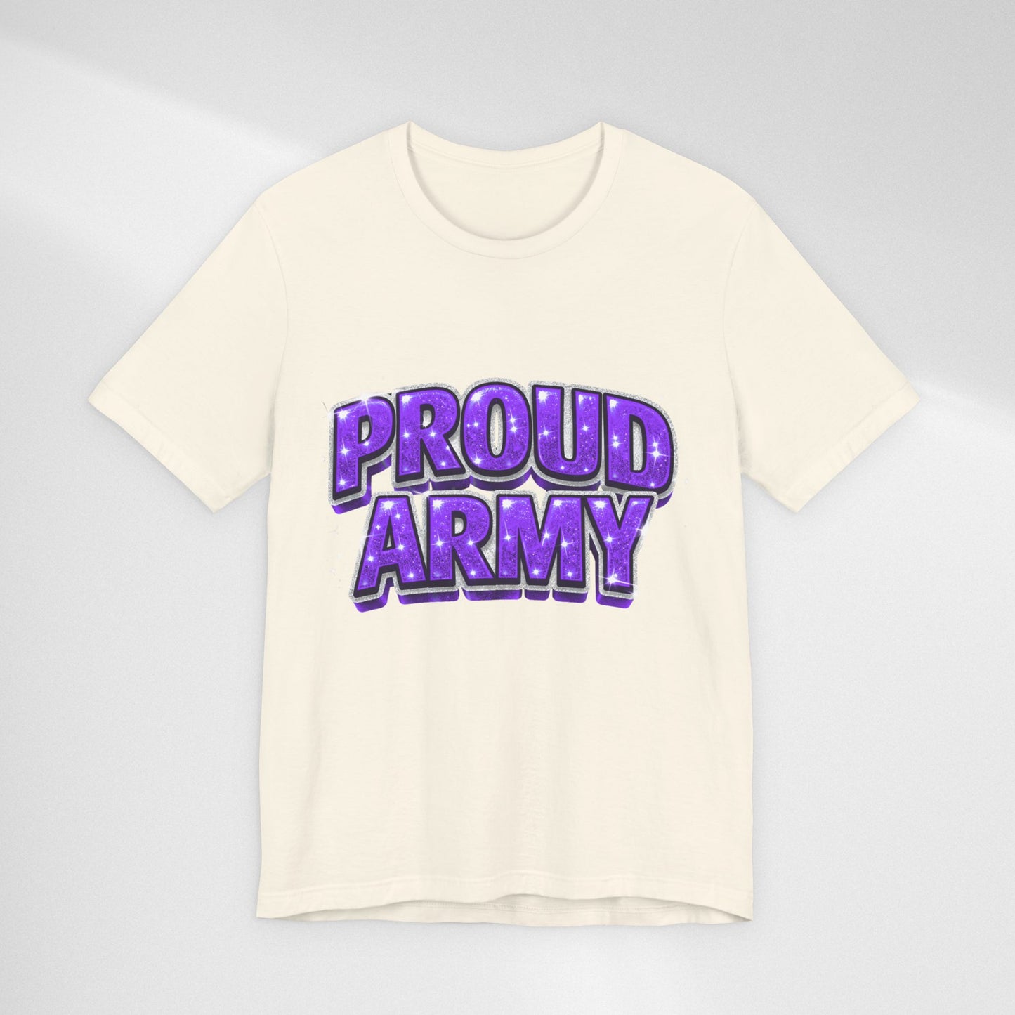 Proud Army T-Shirt — Bold Purple BTS Support Tee