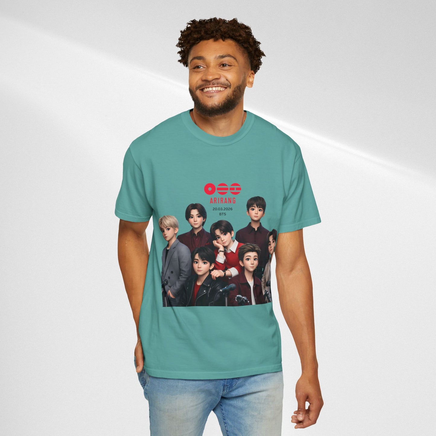 BTS Band Photo T-Shirt — Group Portrait Graphic Tee