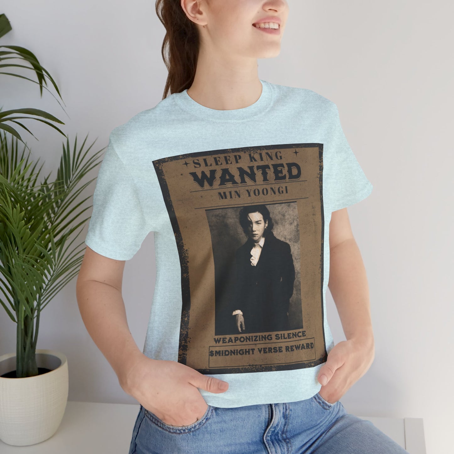 Sleep King Wanted Tee — Vintage 'Min Yoongi' Poster Shirt