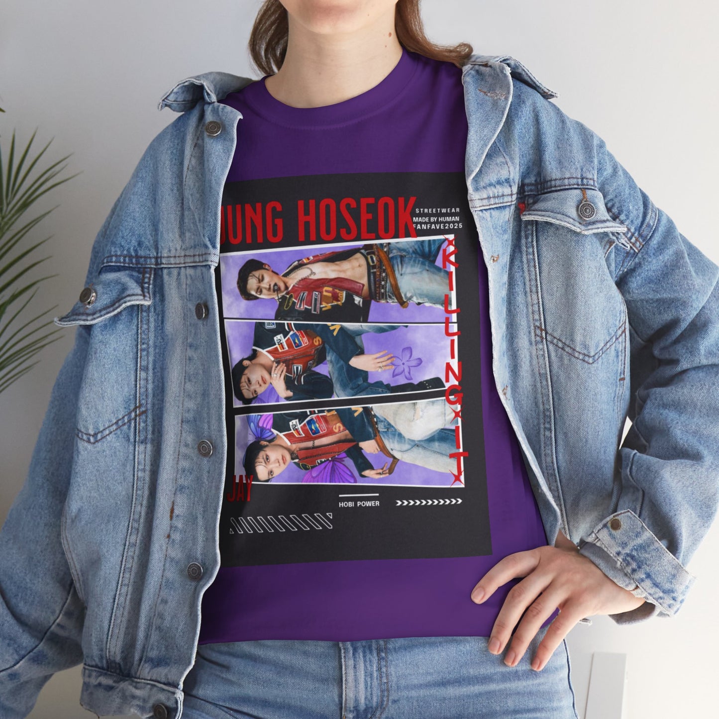 Jung Hoseok Photo Collage Tee — Retro K-Pop Fan Shirt