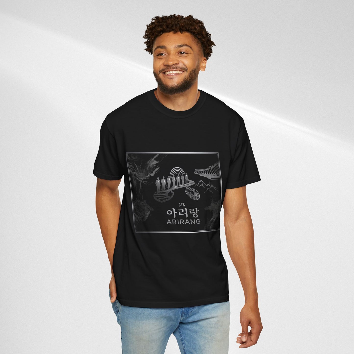 BTS Arirang Graphic T-Shirt — Korean Folklore Illustration Tee