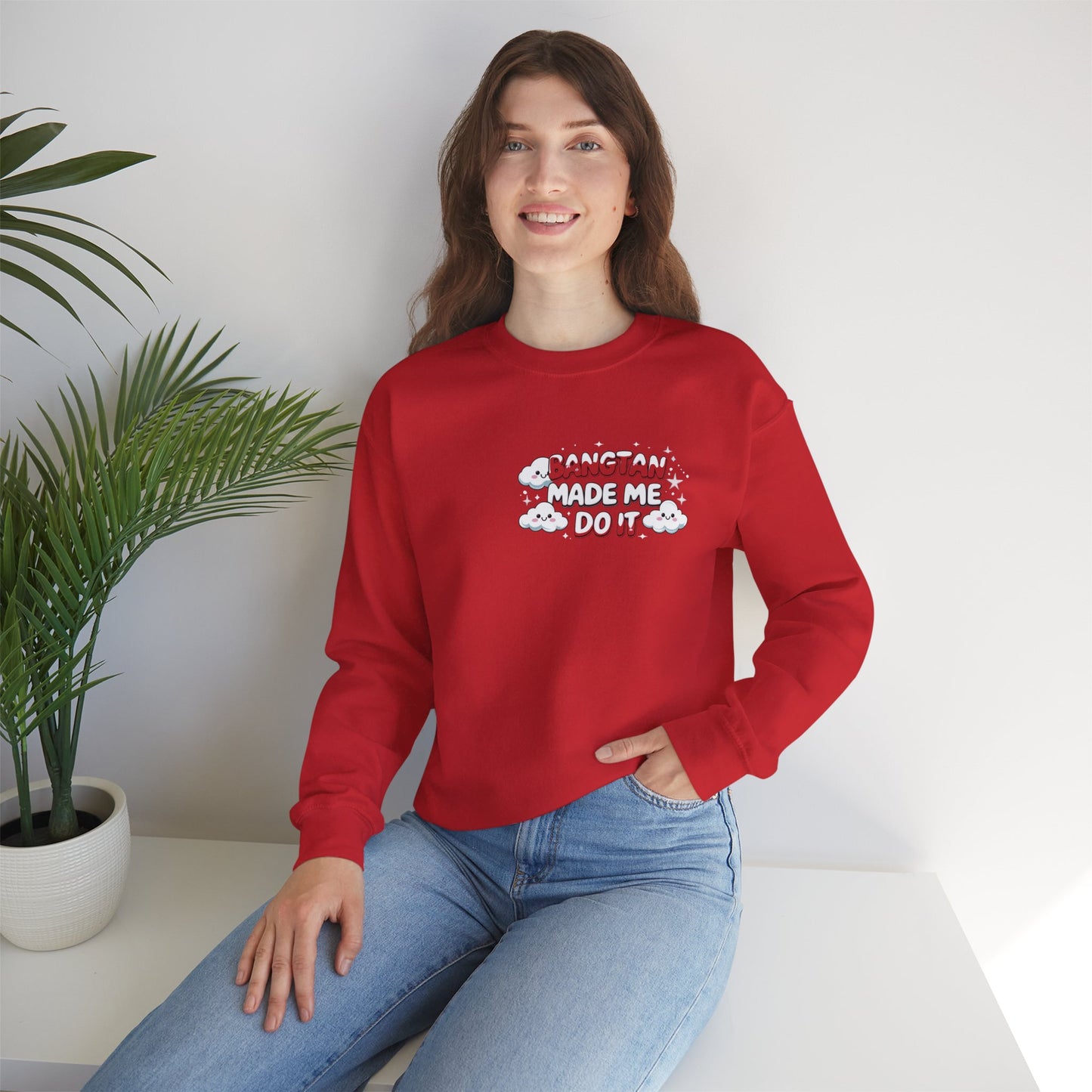 Crewneck Sweatshirt — "Bangtan Made Me Do It" K-Pop BTS Fan Pullover