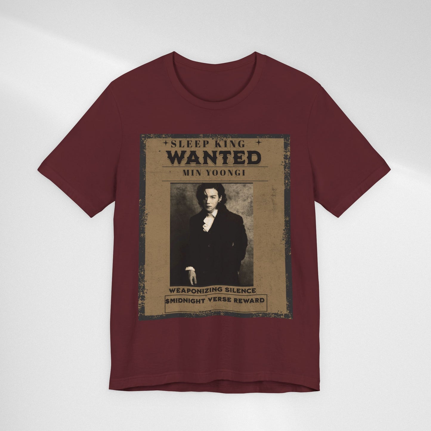 Sleep King Wanted Tee — Vintage 'Min Yoongi' Poster Shirt