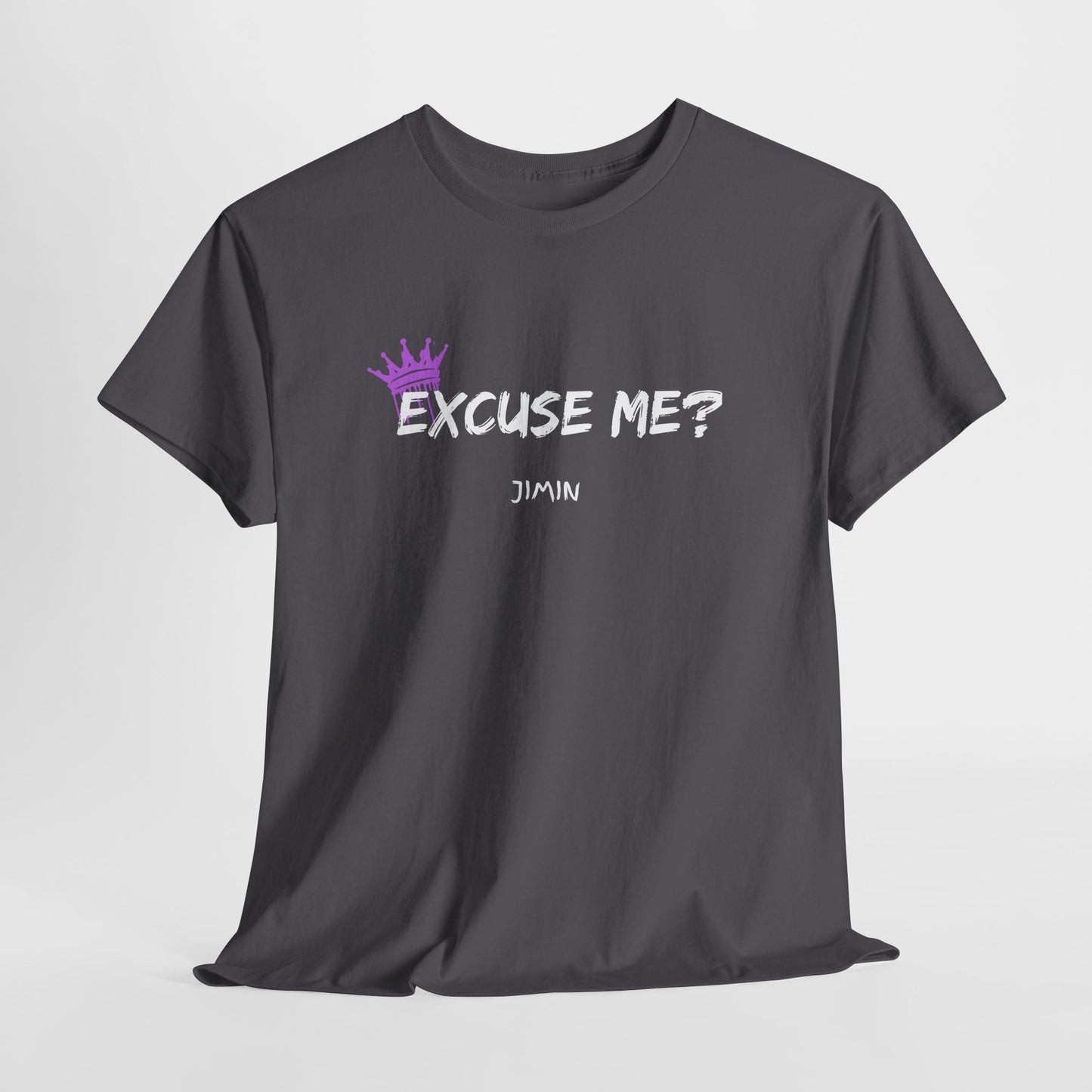 Excuse Me? Tee — Jimin Crown Graphic T‑Shirt