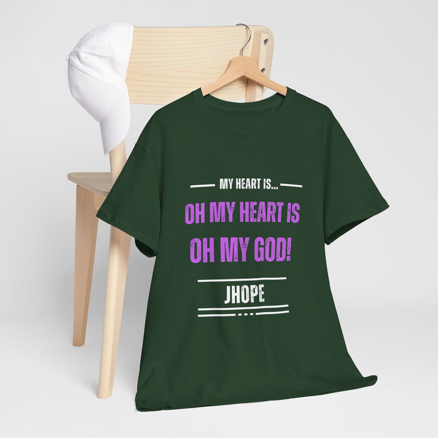 Graphic Tee — "Oh My Heart Is Oh My God!" J-Hope Fan Shirt