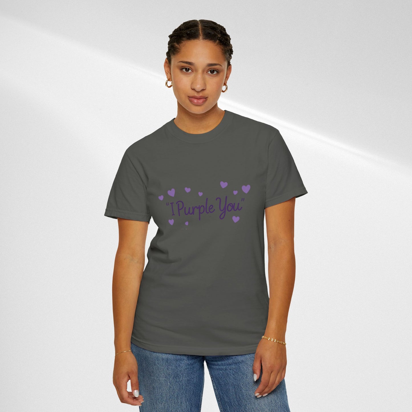 I Purple You T-Shirt — Cute Purple Hearts Valentine Tee