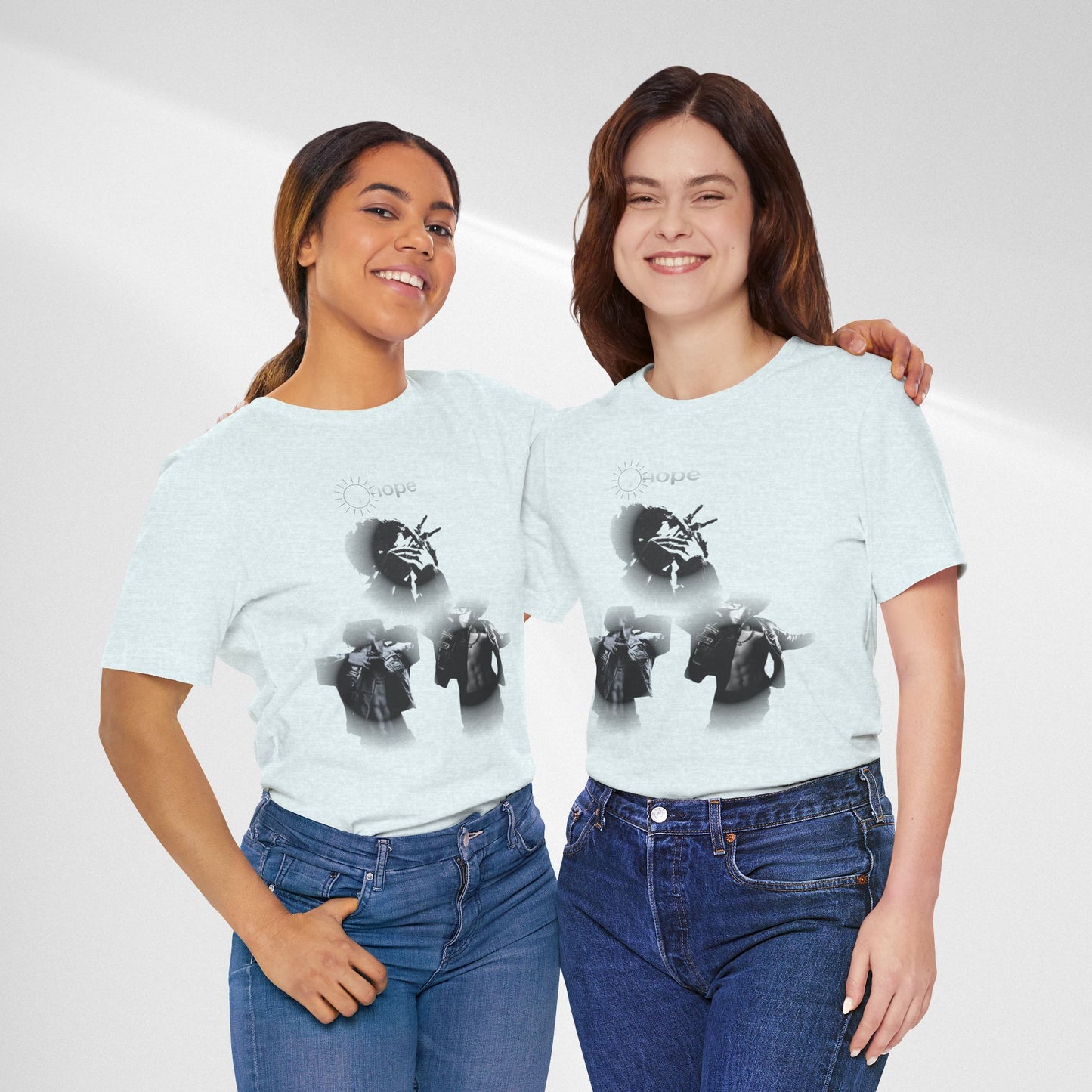 J hope Graphic Tee — Moody Monochrome Portraits