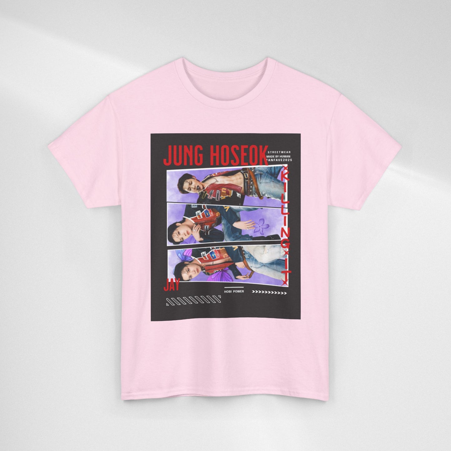 Jung Hoseok Photo Collage Tee — Retro K-Pop Fan Shirt