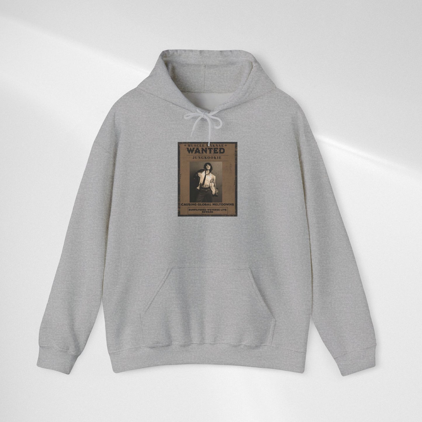 Hoodie — Vintage JK 'WANTED' Poster Graphic Pullover