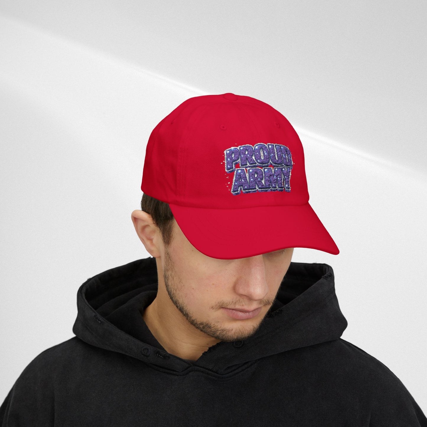Dad Cap — "Proud Army" Embroidered Baseball Hat