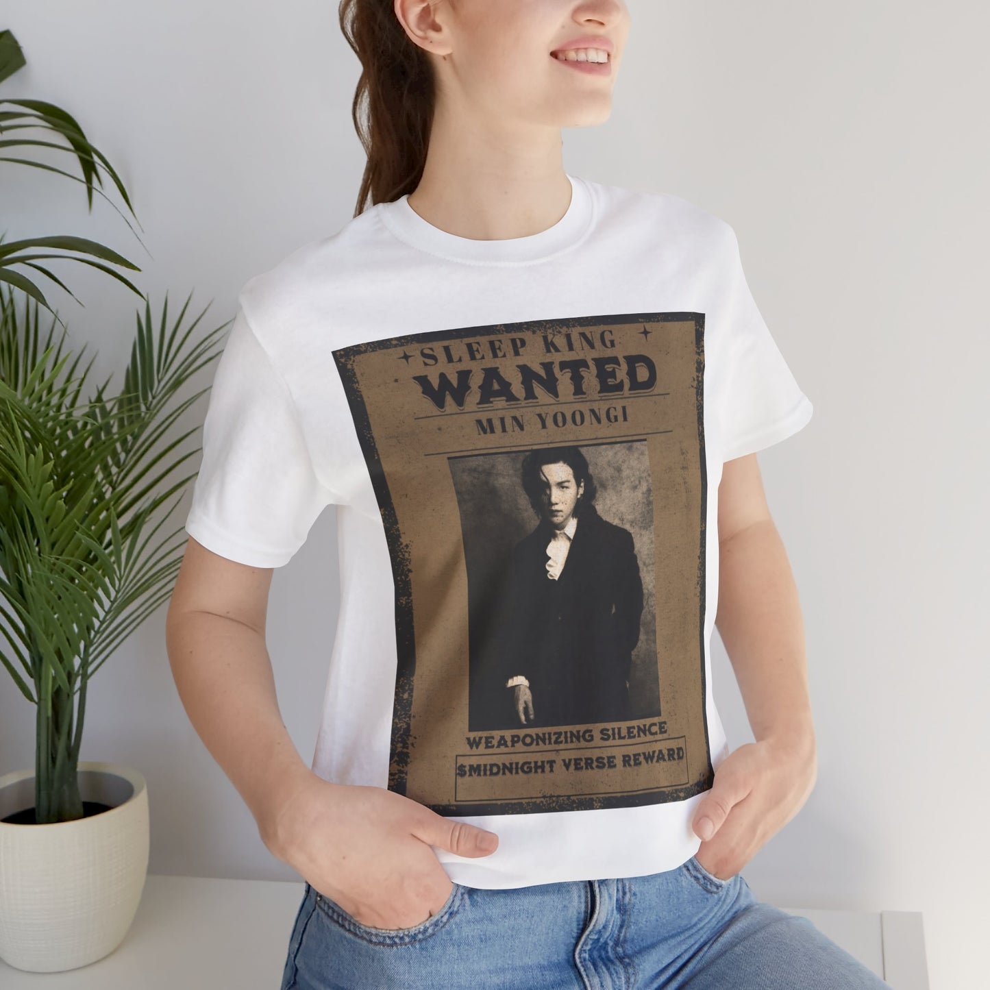 Sleep King Wanted Tee — Vintage 'Min Yoongi' Poster Shirt