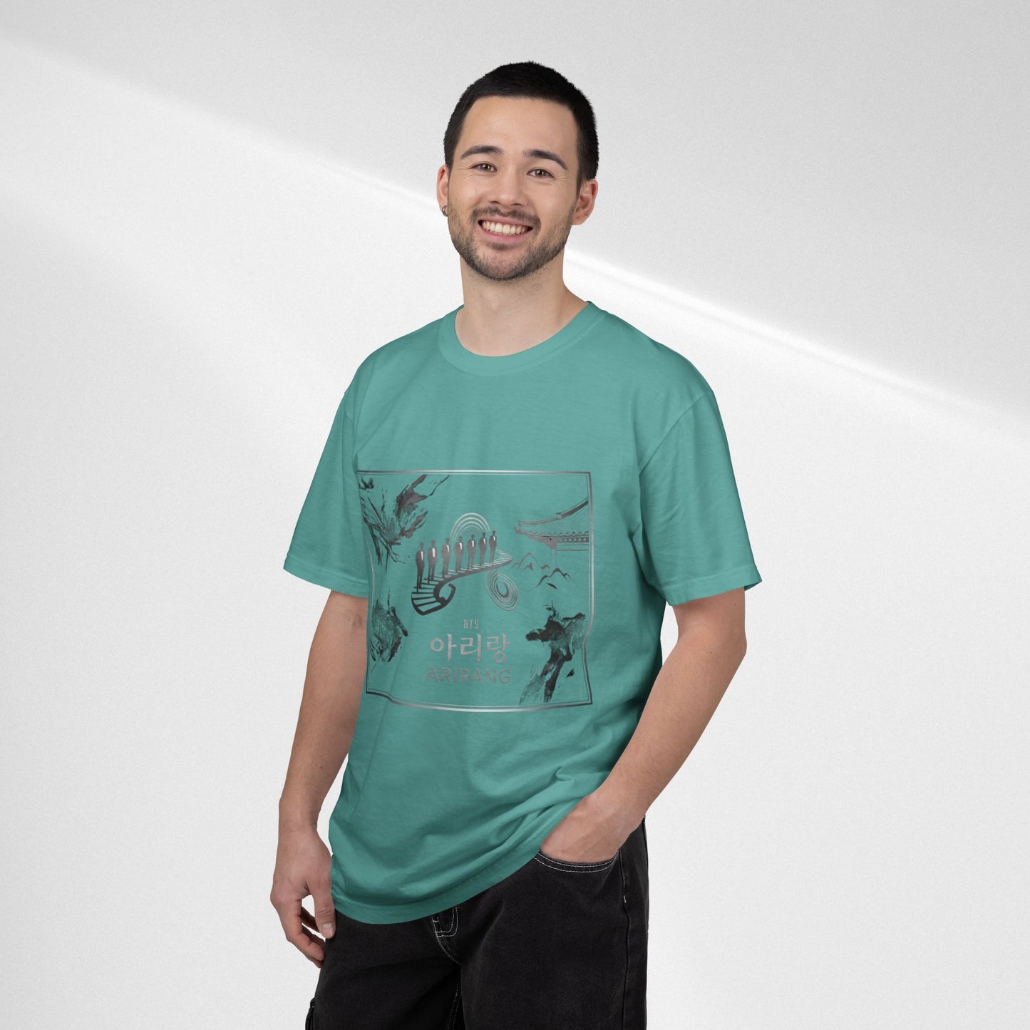 BTS Arirang Graphic T-Shirt — Korean Folklore Illustration Tee