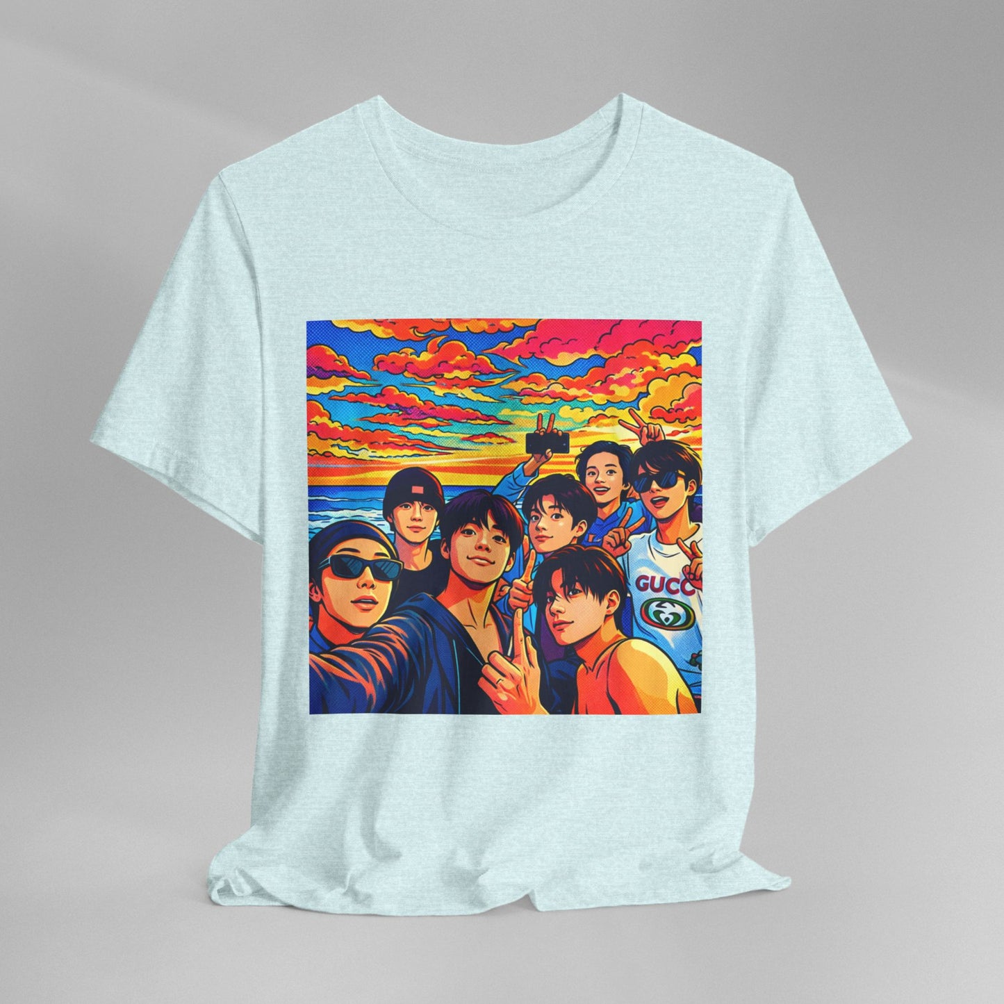 BTS Vibrant Sunset Group Portrait Tee