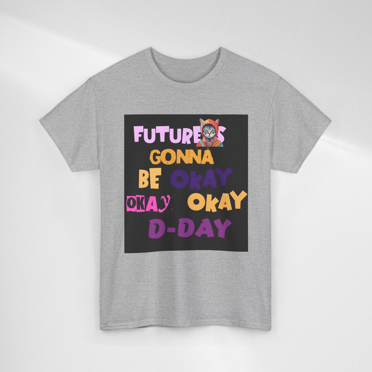 Future's Gonna Be Okay D-Day T-Shirt — Positive Retro Graphic Tee