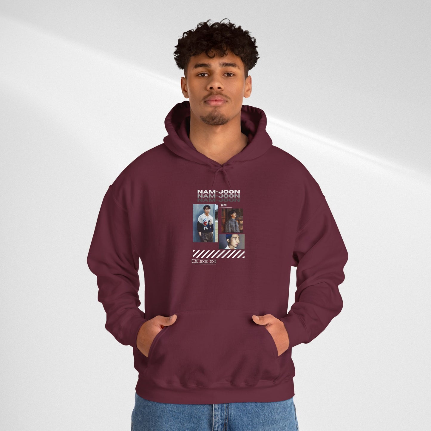 NAMJOON Hoodie — Retro Filmstrip Portrait Pullover